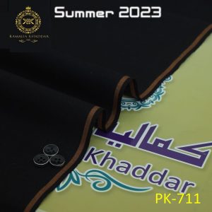 PK-711 Black Premium Khaddar Kamalia Khaddar Summer Collection