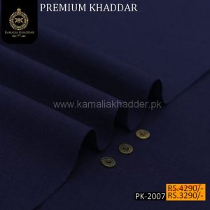 PK-2007 Navy Blue Premium Winter Khaddar 2023