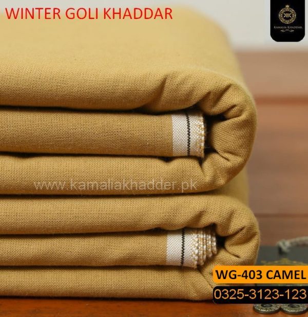 WG-403 Camel Saffron Goli Winter Khaddar 2023