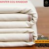 WG-402 Off-White Saffron Goli Winter Khaddar 2023