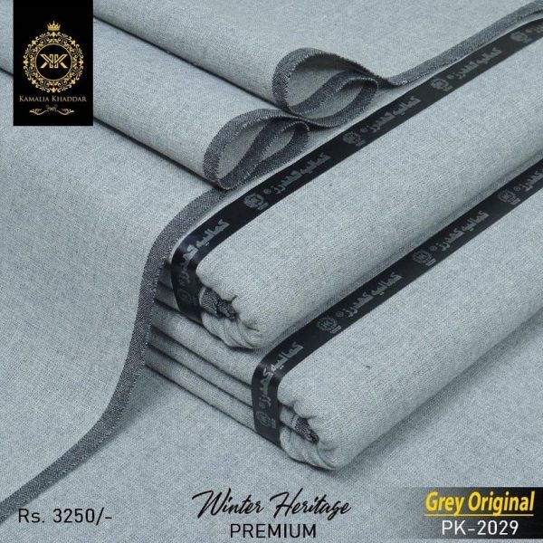 PK-2029 Saleti Grey Premium Goli WINTER Khaddar 2024-25